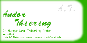 andor thiering business card